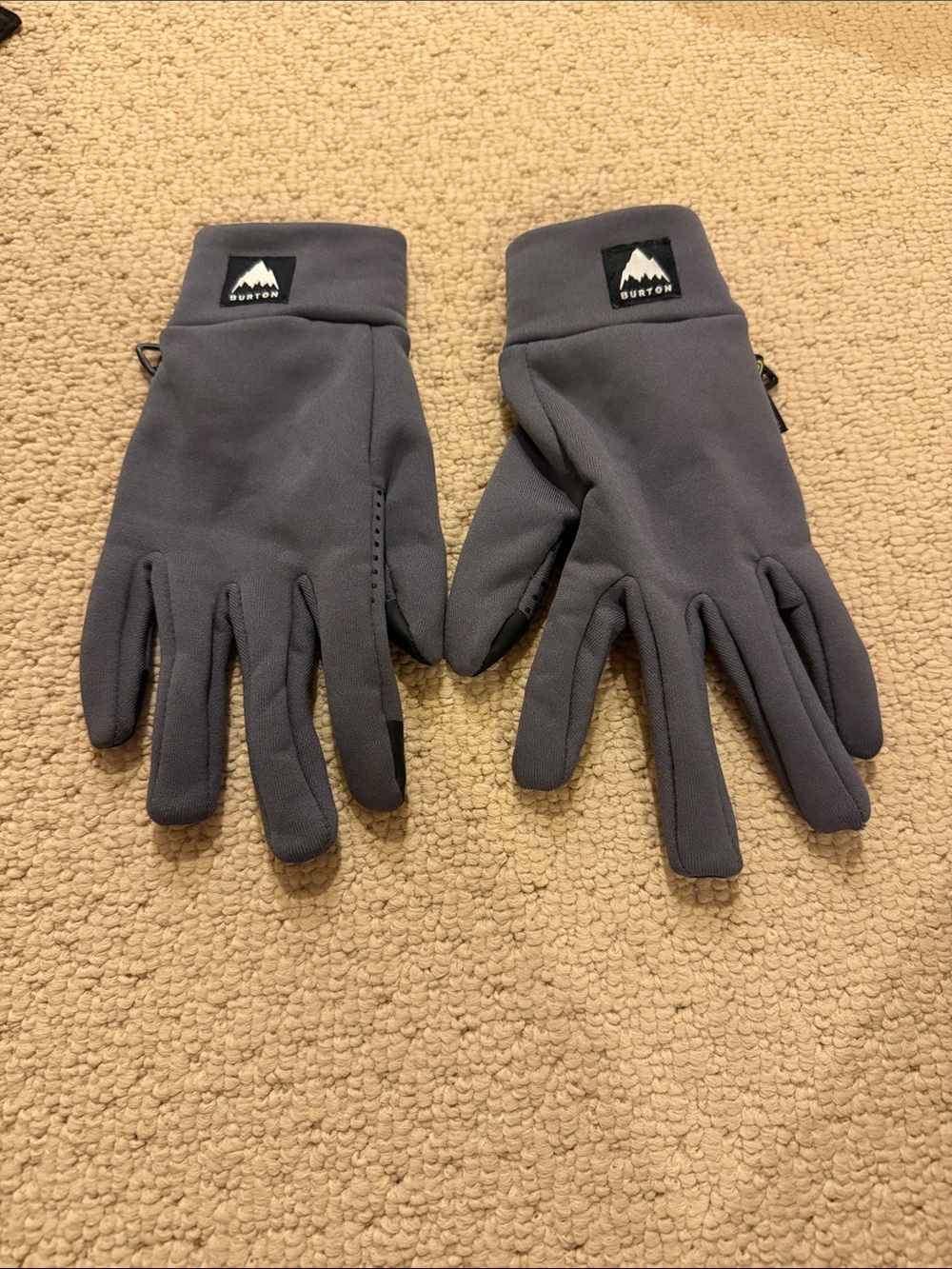 Burton Men's Dark Gray Fleece Touchscreen Gloves